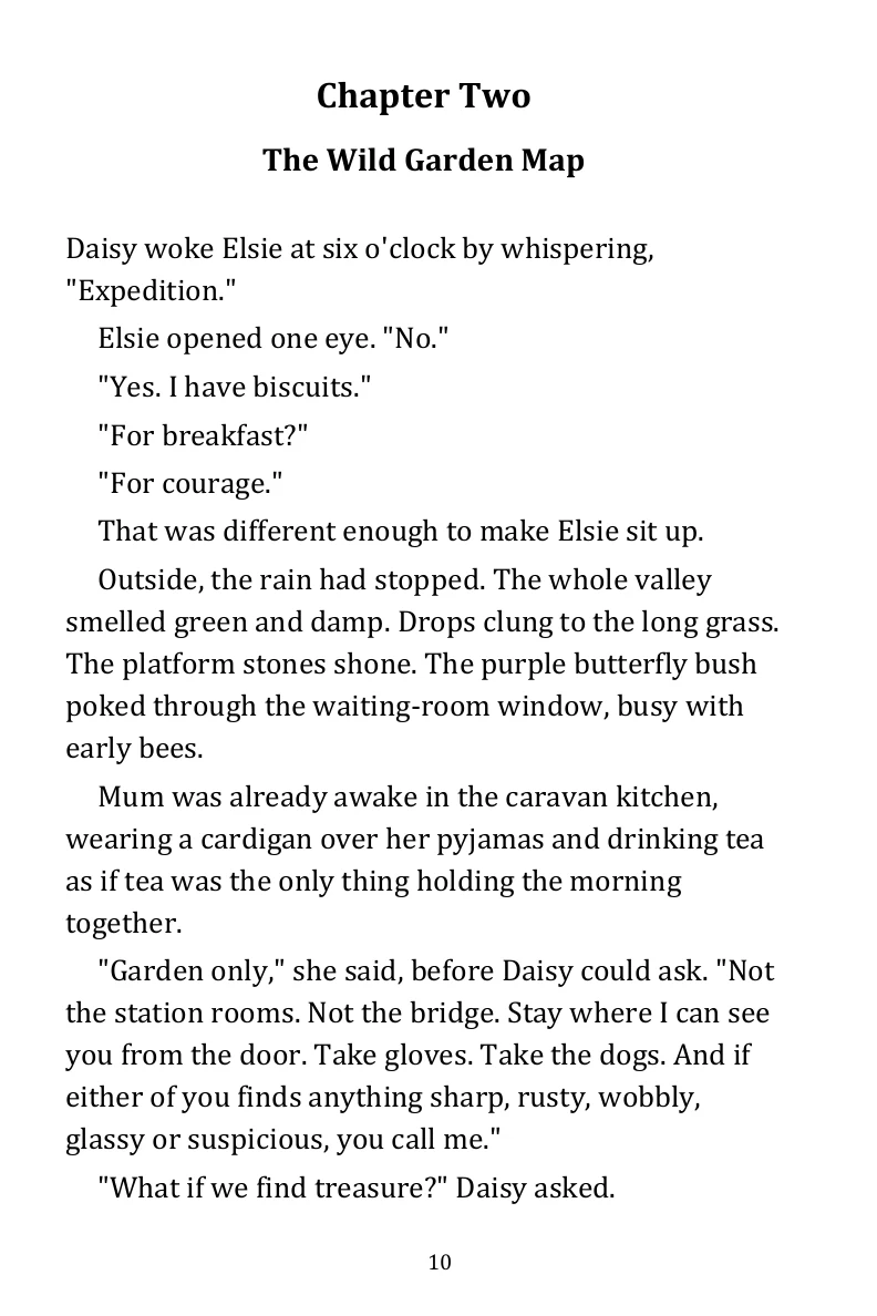 Sample reading page from The Last Train