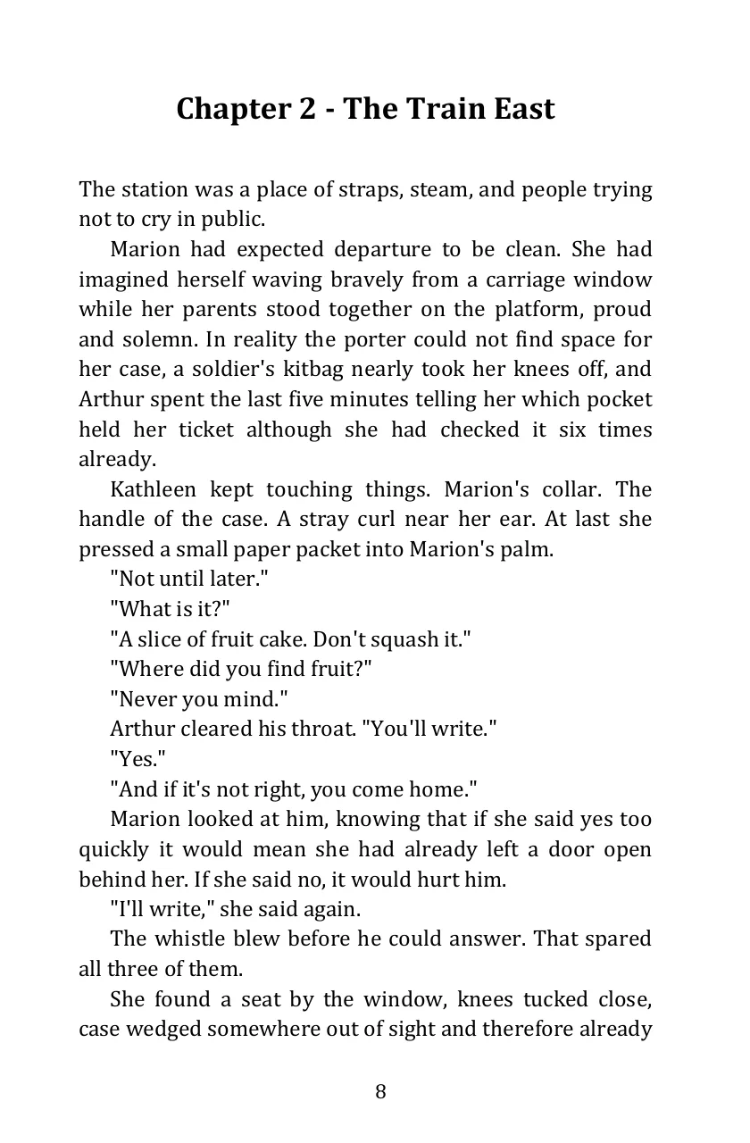 Sample reading page from Marion's War