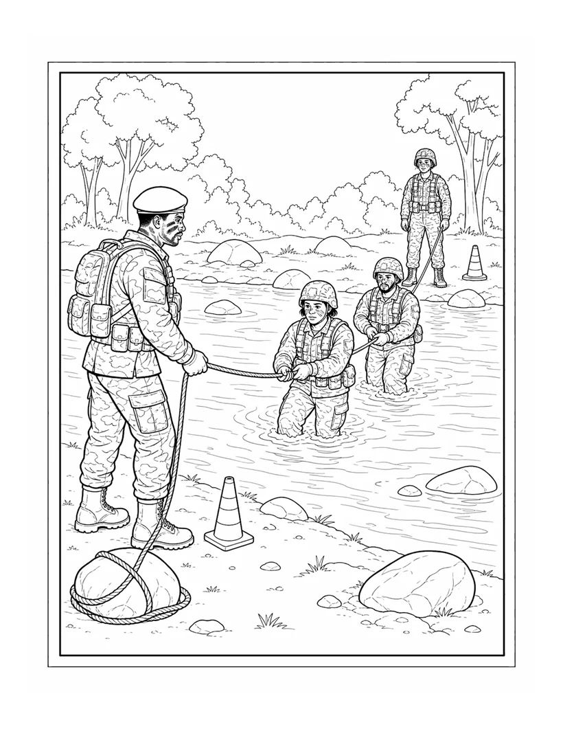 Sample colouring page from The Ultimate Action Adventure Colouring Book