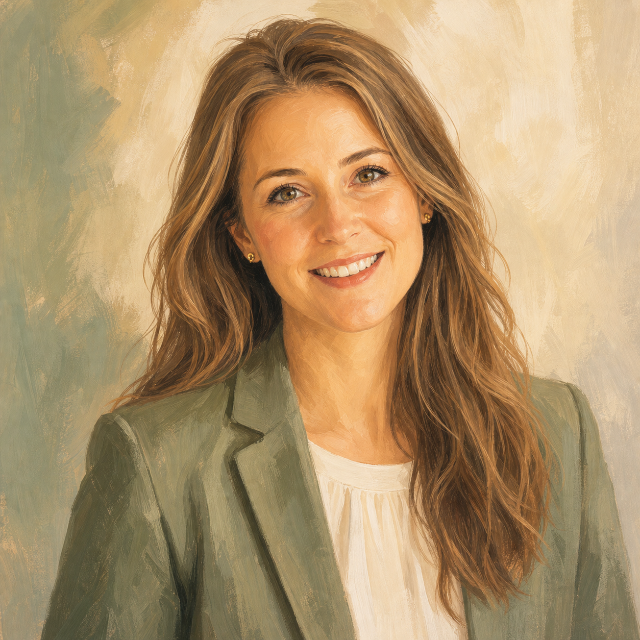 Illustrated Rebecca Ashbourne author portrait