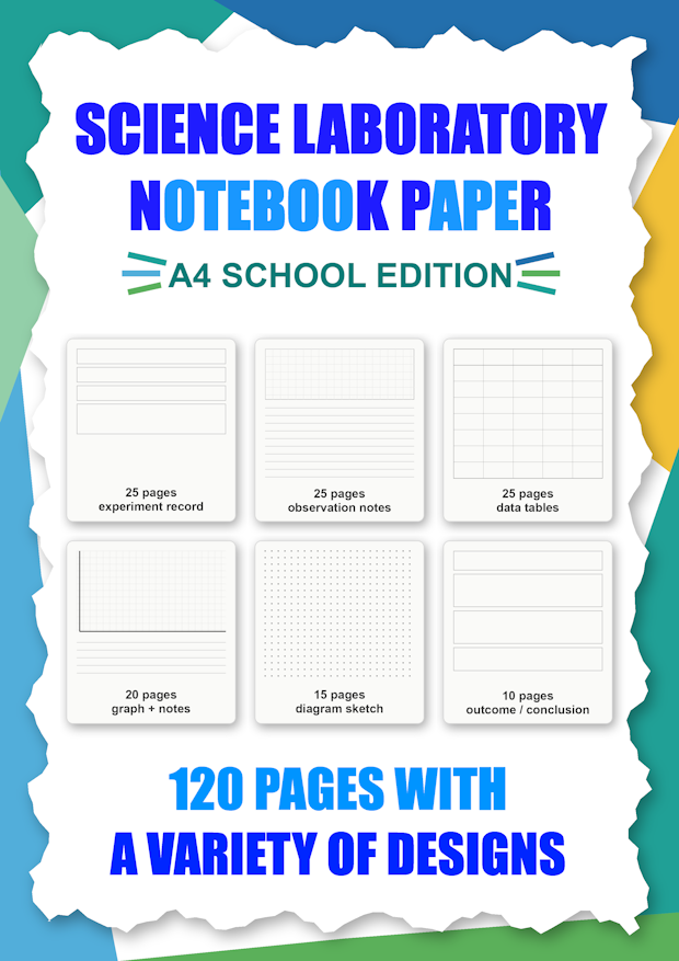 Science Laboratory Notebook Paper cover