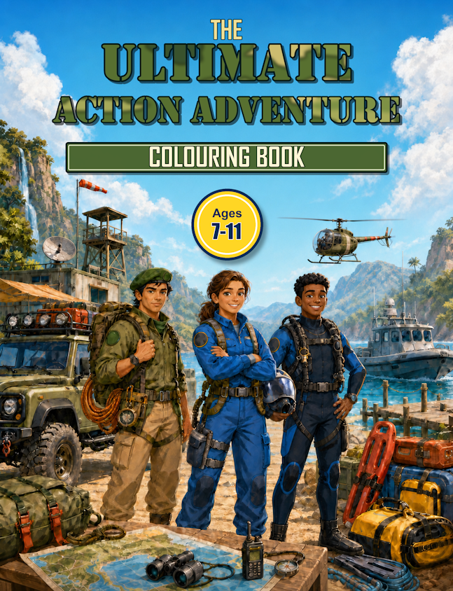 The Ultimate Action Adventure Colouring Book cover