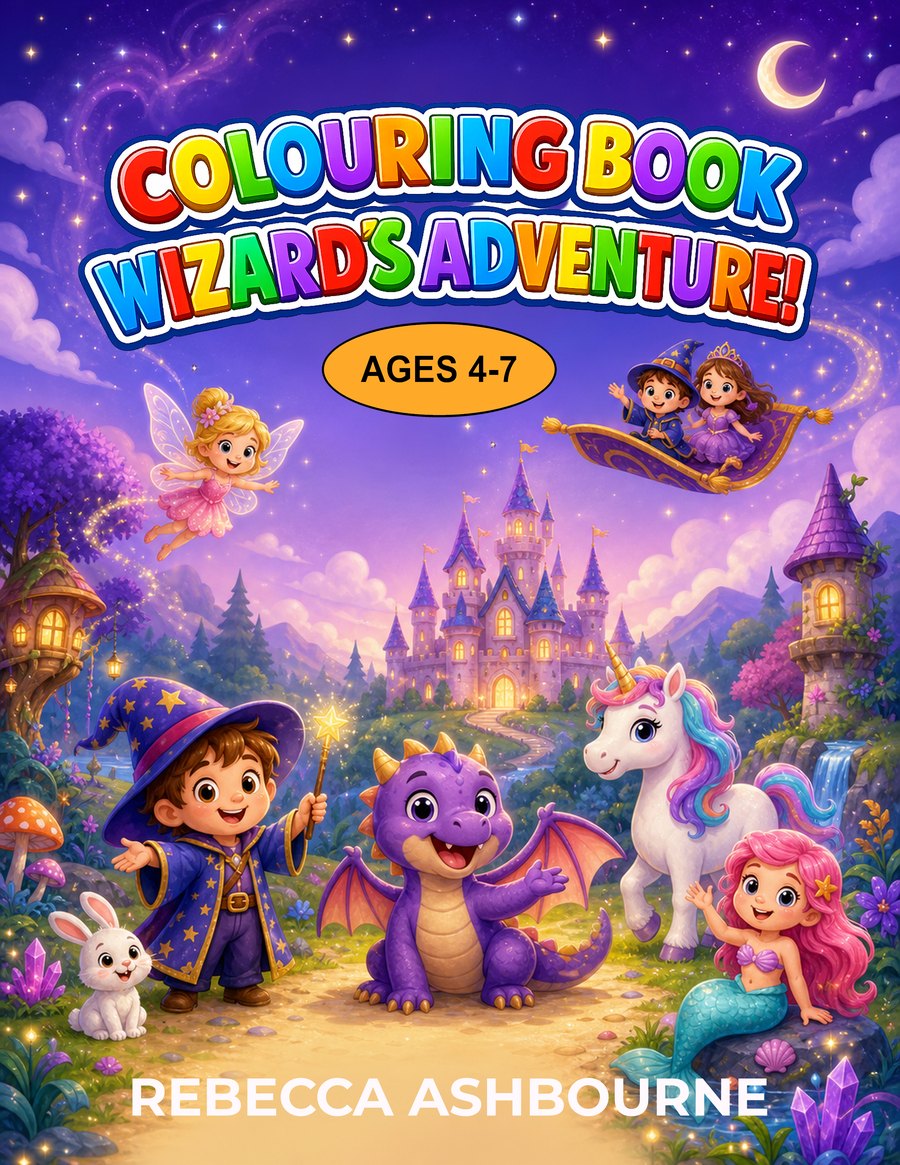 Colouring Book Wizard's Adventure cover